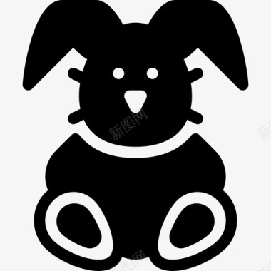 兔子玩具19填充图标图标