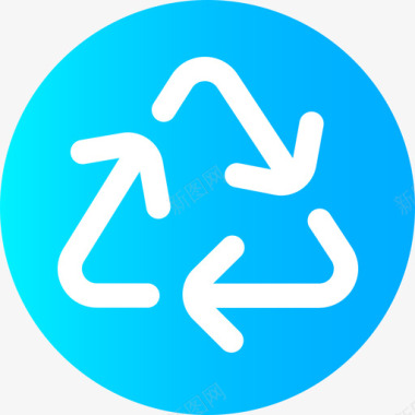 回收生态126循环图标图标