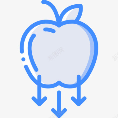 苹果物理5蓝色图标图标