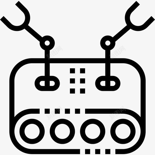 机器人空间44线性图标svg_新图网 https://ixintu.com 机器人 空间44 线性