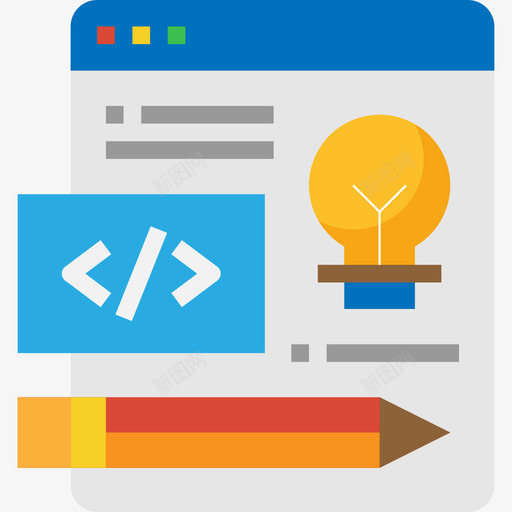 网页网页开发17平面图标svg_新图网 https://ixintu.com 平面 网页开发17 网页设计
