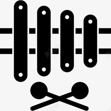 木琴玩具5填充图标图标