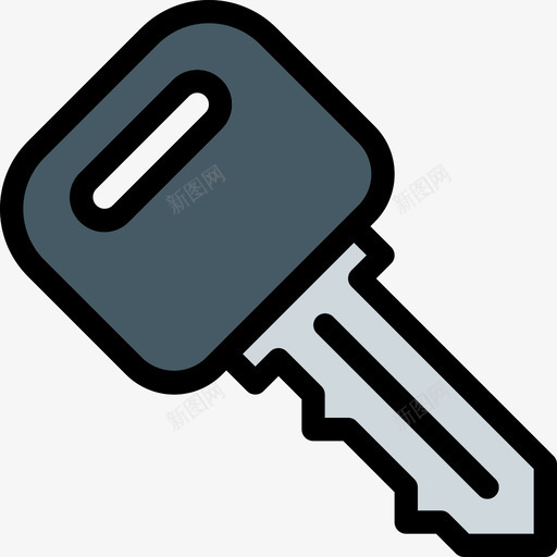 钥匙工器具线颜色图标svg_新图网 https://ixintu.com 工器具 线颜色 钥匙