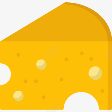 奶酪食品83扁平图标图标