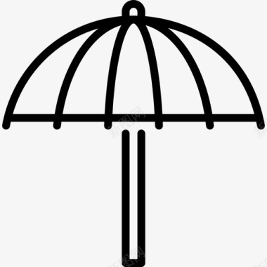 雨伞西班牙语直线型图标图标
