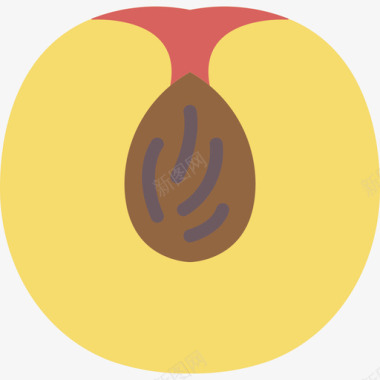 桃子美食5扁桃图标图标