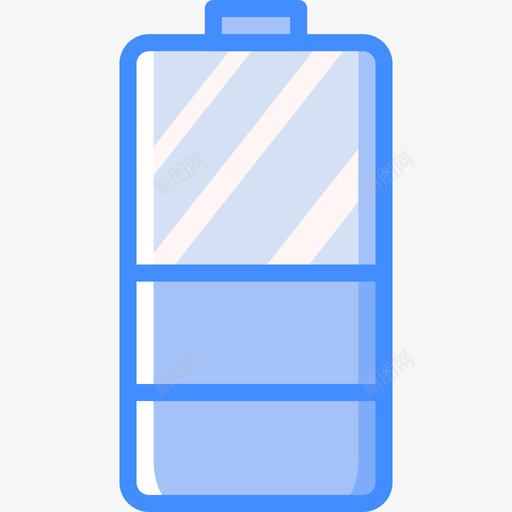 半电池必需品14蓝色图标svg_新图网 https://ixintu.com 半电池 必需品14 蓝色
