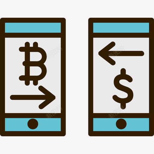 交换比特币15线性颜色图标svg_新图网 https://ixintu.com 交换 比特币15 线性颜色