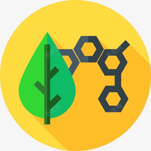 分子化学24扁平图标svg_新图网 https://ixintu.com 分子 化学24 扁平