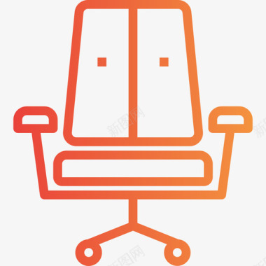 办公椅办公工具坡度图标图标