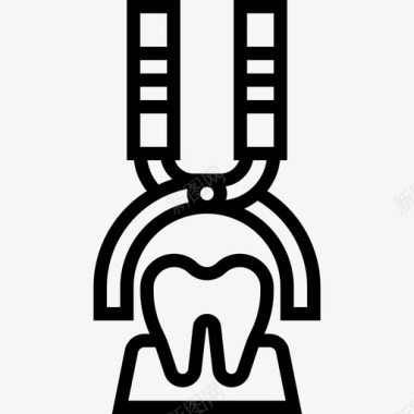 拔牙牙医7线性图标图标