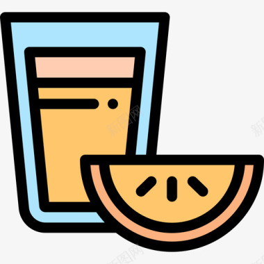 茶水疗和桑拿线性颜色图标图标