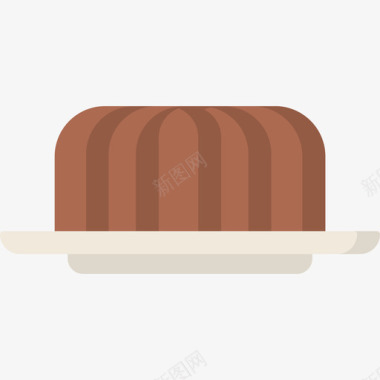 蛋糕面包房50扁平图标图标