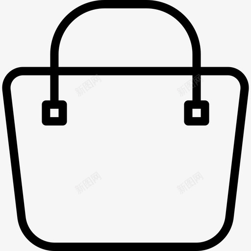购物袋购物90直线型图标svg_新图网 https://ixintu.com 直线型 购物90 购物袋