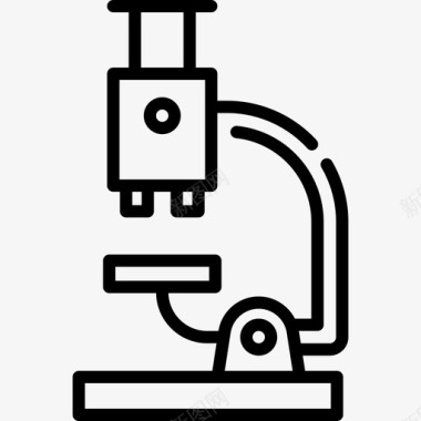 显微镜药学12线性图标图标