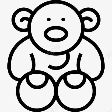 泰迪熊53岁直系图标图标