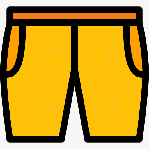 短裤衣服和附件2线性颜色图标svg_新图网 https://ixintu.com 短裤 线性颜色 衣服和附件2