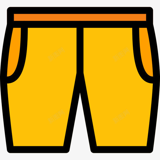 短裤衣服和附件2线性颜色图标svg_新图网 https://ixintu.com 短裤 线性颜色 衣服和附件2