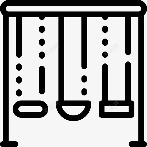 秋千操场31直线图标svg_新图网 https://ixintu.com 操场31 直线 秋千