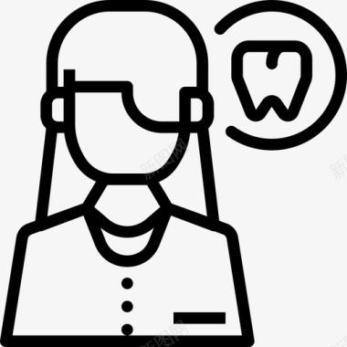 牙医牙科3直系图标图标