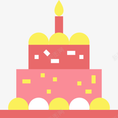 生日蛋糕生日派对20平的图标图标