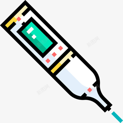 温度计药房19线性颜色图标svg_新图网 https://ixintu.com 温度计 线性颜色 药房19