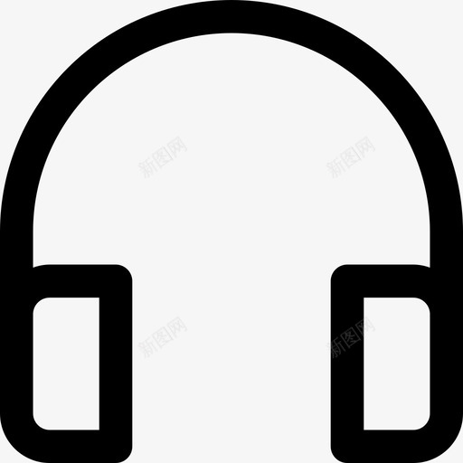 头戴式耳机mintabios2轮廓线性图标svg_新图网 https://ixintu.com mintabios2轮廓 头戴式耳机 线性