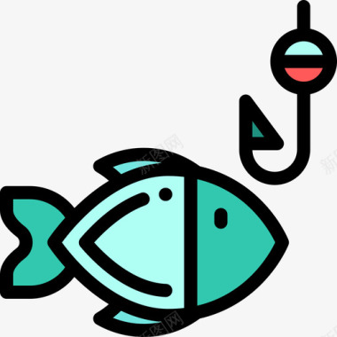 鱼钓鱼7线颜色图标图标