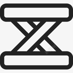 建筑工业建筑工业过程11线性图标高清图片