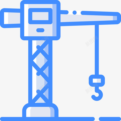 起重机工业39蓝色图标svg_新图网 https://ixintu.com 工业39 蓝色 起重机