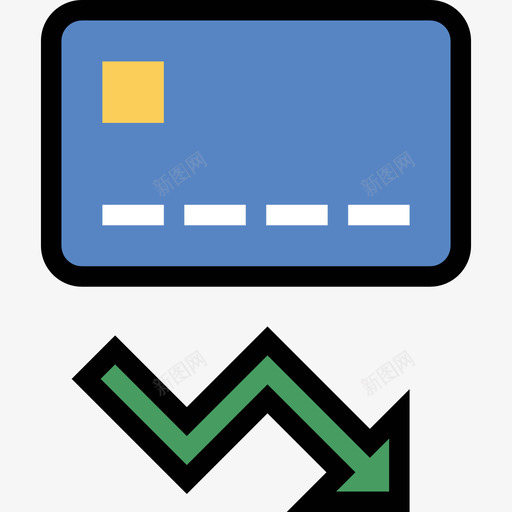 信用卡搜索引擎优化营销业务金融线性颜色图标svg_新图网 https://ixintu.com 信用卡 搜索引擎优化营销业务金融 线性颜色