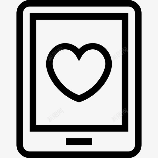 智能手机爱情浪漫5线性图标svg_新图网 https://ixintu.com 智能手机 爱情浪漫5 线性