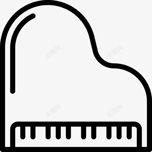 钢琴婚礼104直线图标svg_新图网 https://ixintu.com 婚礼104 直线 钢琴