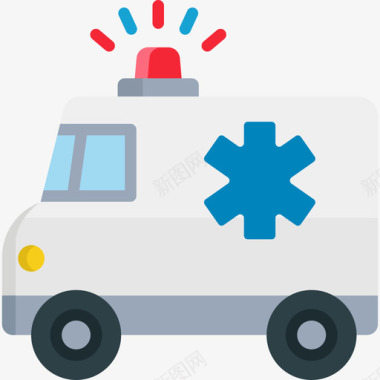 救护车旅行地点图释2平面图图标图标
