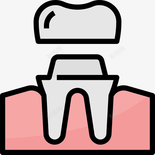 牙牙9线颜色图标svg_新图网 https://ixintu.com 牙 牙9 线颜色
