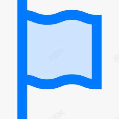 旗帜书签3蓝色图标图标