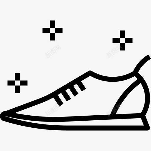 鞋类购物88直线型图标svg_新图网 https://ixintu.com 直线型 购物88 鞋类