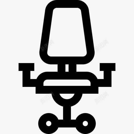 办公椅开发38直线型图标svg_新图网 https://ixintu.com 办公椅 开发38 直线型