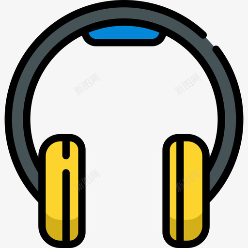 耳机运动型63线性颜色图标svg_新图网 https://ixintu.com 线性颜色 耳机 运动型63 运动耳机跑步挂耳式