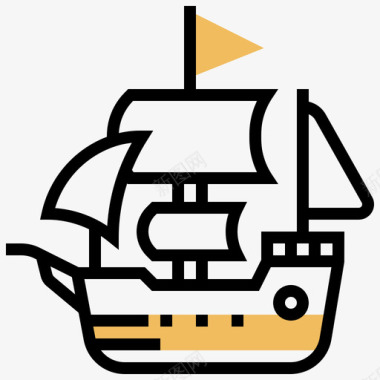克鲁斯海盗40黄影图标图标