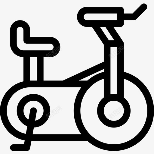 固定自行车酒店126直线型图标svg_新图网 https://ixintu.com 固定自行车 直线型 酒店126