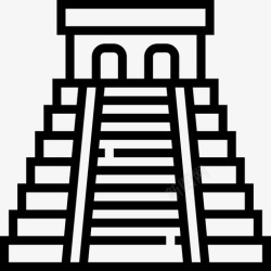 奇形奇琴伊萨金字塔地标4直线形图标高清图片