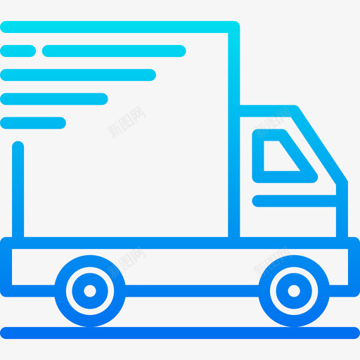 送货卡车购物和电子商务4梯度图标svg_新图网 https://ixintu.com 梯度 购物和电子商务4 送货卡车