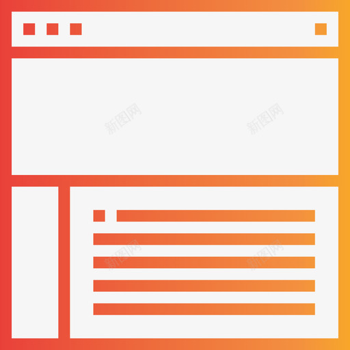 浏览器网站和用户界面渐变图标svg_新图网 https://ixintu.com 浏览器 渐变 网站和用户界面
