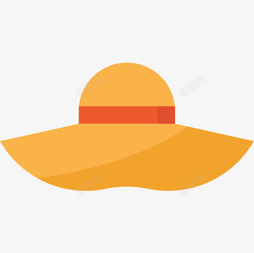 Sunhatsummer45平顶图标svg_新图网 https://ixintu.com Sunhat summer45 平顶