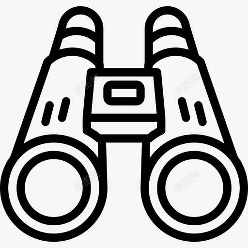 双筒望远镜野营47直线图标svg_新图网 https://ixintu.com 双筒望远镜 直线 野营47