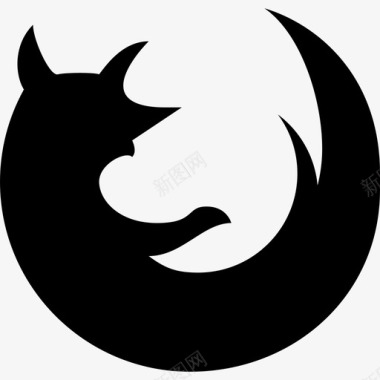 Firefox徽标501填充图标图标