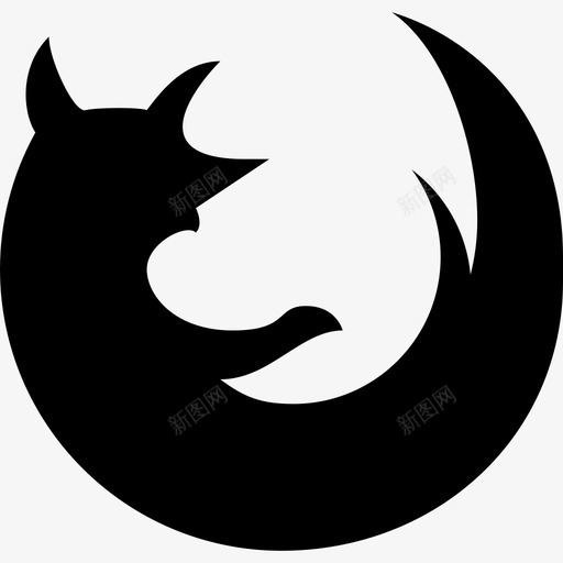 Firefox徽标501填充图标svg_新图网 https://ixintu.com Firefox 填充 徽标501