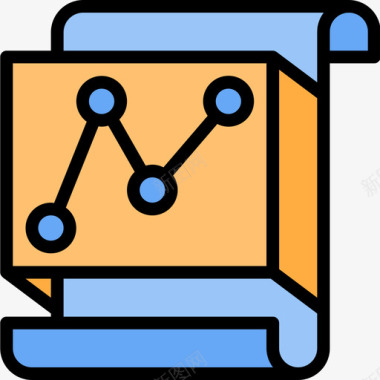 统计文件和文档22线性颜色图标图标