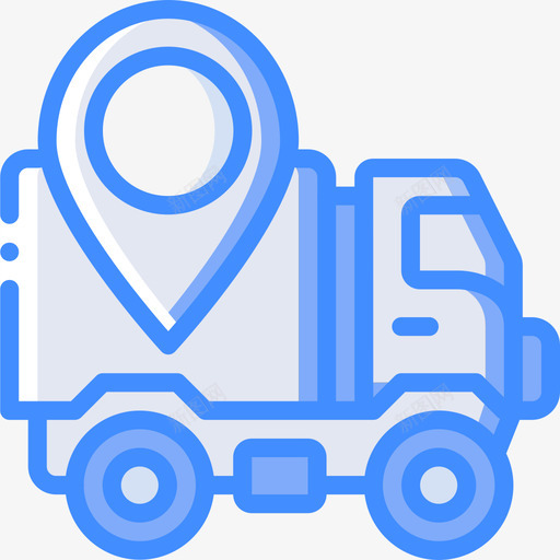 送货车位置11蓝色图标svg_新图网 https://ixintu.com 位置11 蓝色 送货车